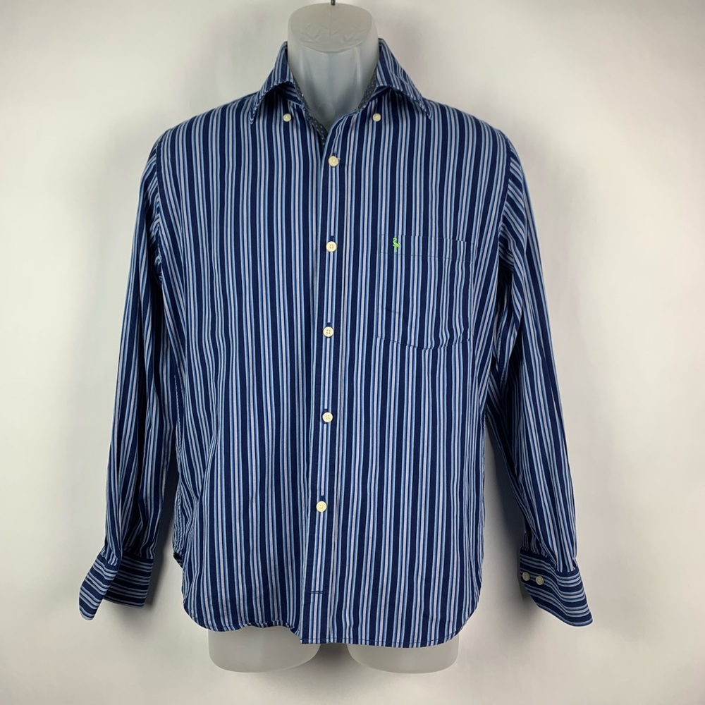 Tailorbryd Mens Blue Plaids Small & Pattern Cuffs